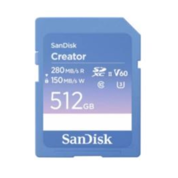 512GB Creator SDCX UHS-II 280MB/s SD Card resmi
